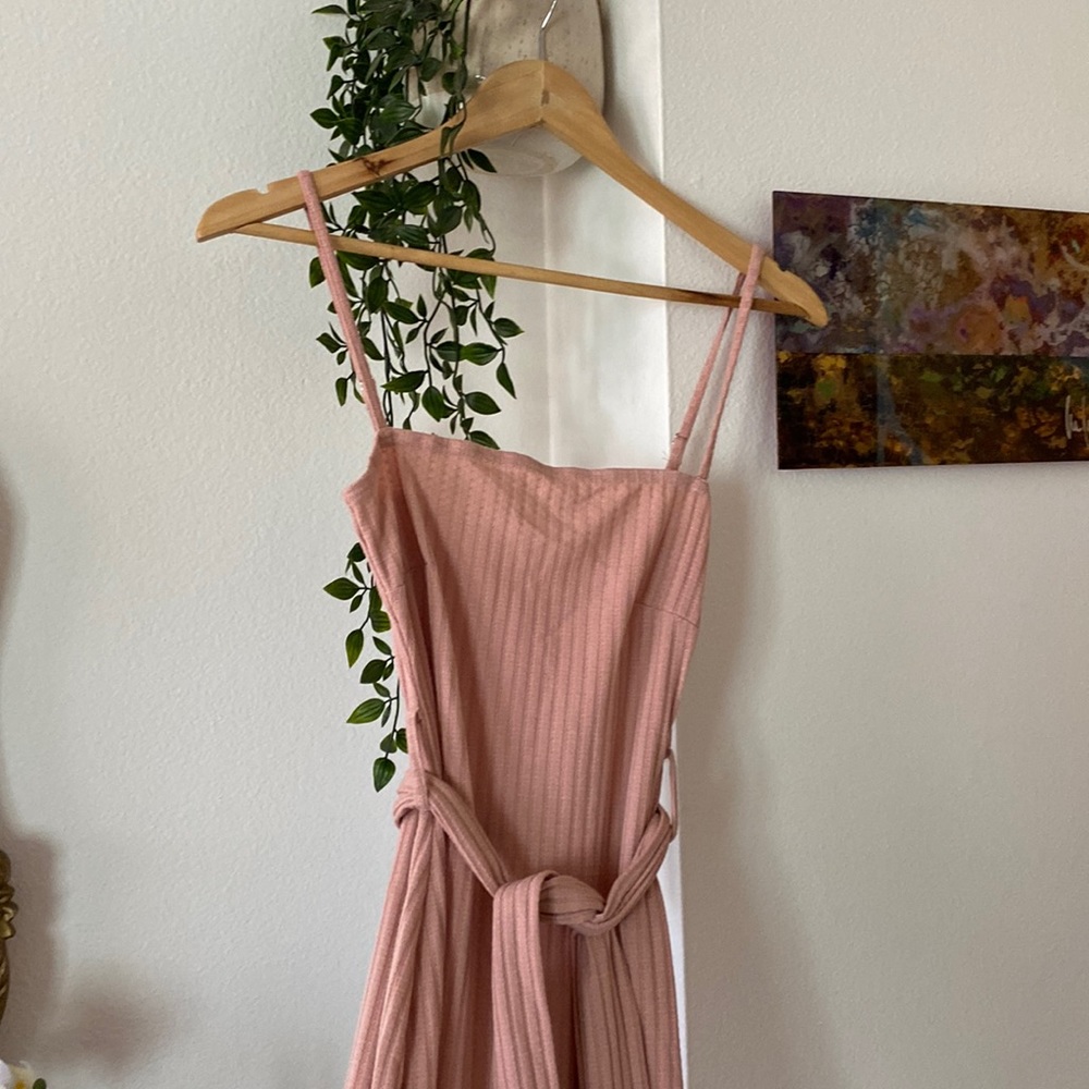 Petal & Pup Pink fitted midi